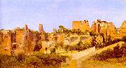 Charles Blechen The Ruins of the Septizonium on the Palatine in Rome oil painting
